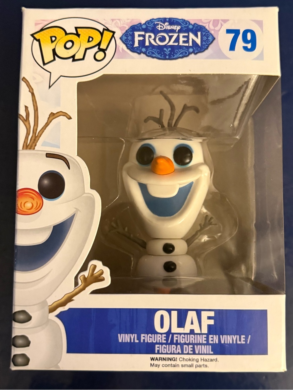 Funko Pop! Disney Frozen Olaf Vinyl Figure - White, Orange, Blue